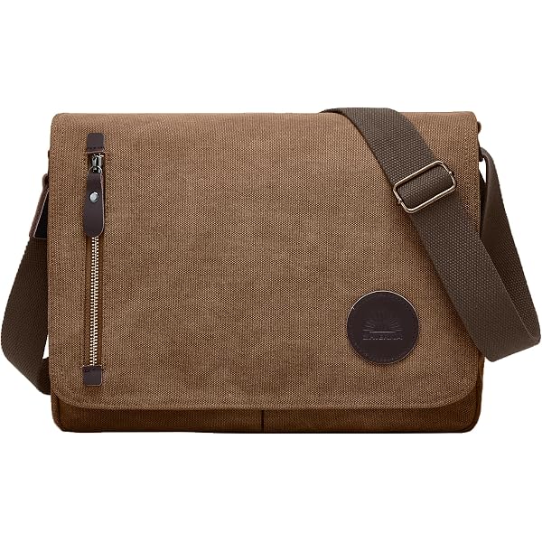 Amazon.com | RAVUO Messenger Bag for Men, Water-Resistant Canvas